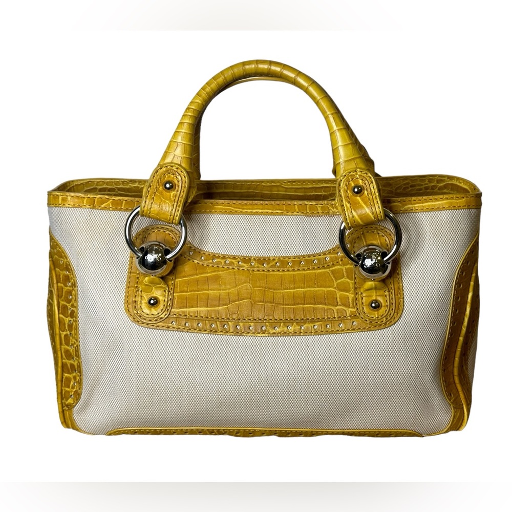 CELINE HANDBAG BEIGE CANVAS 🌟 AUTHENTIC 🌟